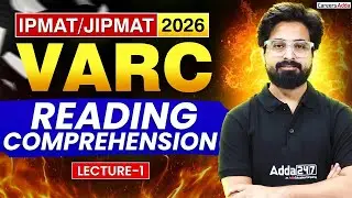 Reading Comprehension Verbal Ability | IPMAT/ JIPMAT 2026 Reading Comprehension | By Shahbaz Sir