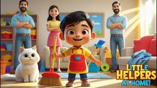 Kids Learning Poem | Little Helpers at Home | Kids Learning Poem | Good Habits for Children