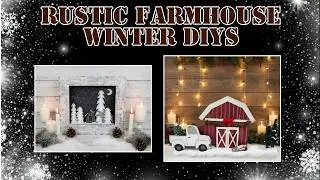 DIY RUSTIC FARMHOUSE CHRISTMAS DECOR | DOLLAR TREE CHRISTMAS DIYs | DOLLAR TREE CHRISTMAS CRAFTS