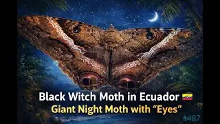 Black Witch Moth in Ecuador 🇪🇨 | Giant Night Moth with &ldquo;Eyes&rdquo;