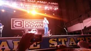 3 Doors Down playing Here Without You at the Delaware State Fair on 7-27-13