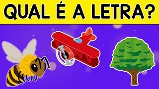 Alfabeto completo em português | Aprender as letras do alfabeto | Adivinhe a letra | ABC divertido