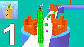 Cube Surfer! Gameplay Walkthrough Part 1 Level 1-20 (IOS/Android)