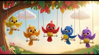 Five Little Orioles Swing Swing Swing | Nature Songs & Counting Rhymes for Kids