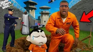 CHOP SAVED SHINCHAN AND CHOP FROM GRANNY TRAP WITH POLICE IN GTA V