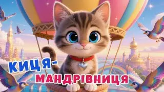 КИЦЯ-МАНДРІВНИЦЯ - Весела пісенька про транспорт для малюків | Пісні для дітей | ЛЯ-ЛЯ ЛЕНД TV