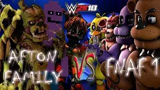 FNAF 6 vs FNAF! FIVE NIGHTS AT FREDDY'S WWE 2K18 BATTLE on FRIDAY NIGHT FREDDY'S
