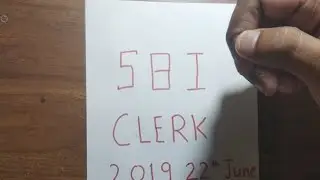 SBI CLERK PRE 2019 1ST SHIFT MEMORY BASED NUMBER SERIES !!!