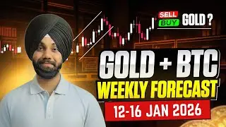 GOLD To ALL TIME HIGH? Weekly Analysis of Gold & BTC (12- 16) JAN 2026 | Key Levels | True SMC |