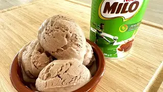 Milo Ice Cream Recipe | Only 3 Ingredients | No Ice Cream Maker Machine Needed