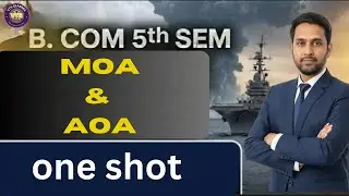 B.Com 5th Sem 🔥 MOA & AOA One Shot | Company Law | Exam Oriented