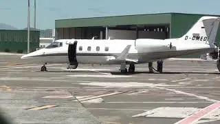 Private Bombardier Learjet 55 D-CMED at Malaga LEMG