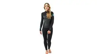 Roxy Women's 3/2MM Syncro L/S Back Zip Flat Lock Fullsuit | SwimOutlet.com