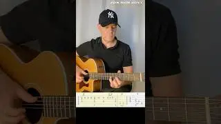 Blaze Of Glory - Jon Bon Jovi | Acoustic Guitar Intro with Tabs #shorts