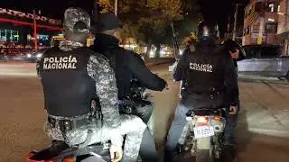 RECORRIDO DE LA POLICIA EN BARRIOS DE MACORIS