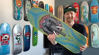 2007 Powell 'Classic' Limited Edition Mike Vallely Elephant Reissue Skateboard Deck - Lime Colourway