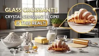 The Most yummy Glass croissant - Satisfying ASMR  #yummy #yummyfood #asmr #asmrsounds
