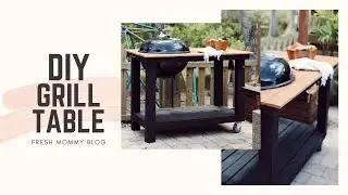 How to Build a Weber Grill Cart | Tutorial for DIY BBQ Charcoal Grill Table