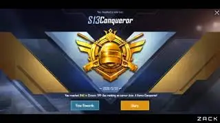 Collecting Season 13 Conqueror Rewards | PUBG Mobile Season 14 Conqueror Team Effect | Zack
