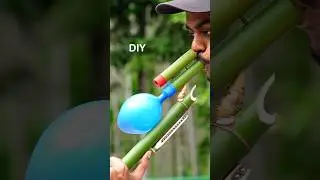 Bamboo Slingshot Using Multi-Colored Balloons #FreshBamboo #ColorfulBalloons