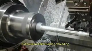Mill-turn machining at work #cncmachining #cncmill #milling_turning