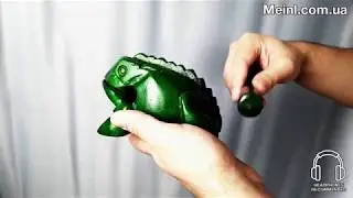 Гуиро Nino Percussion NINO515GR Wood Frog Guiro Large Green