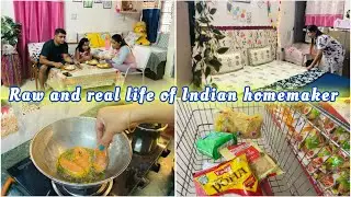 Raw and real life of Indian homemaker | grocery shopping | morning routine | kitchen cleaning #vlog 