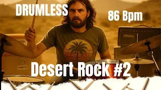 1990s Desert Rock Drumless Track | 86 BPM | Heavy & Hypnotic Groove (No Click)