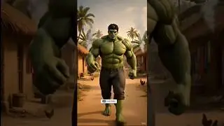 Hulk Badmash ek simple zindagi jeeta #ai #manki #marvel #avengers #hulk #facts #ironman #funny #ca