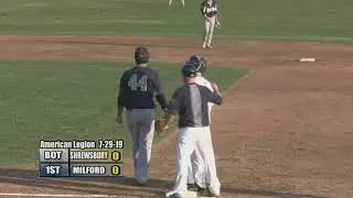 Milford Legion Baseball - 2019 Zone 4 Finals: Gm 3 vs Shrewsbury