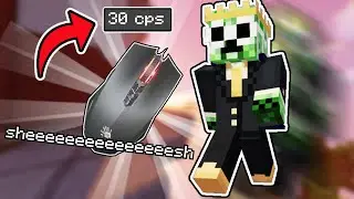 I became a dragclicker + HANDCAM Again (Bloody ABedless) (Hypixel Bedwars)