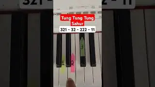 Tung Tung Tung Sahur 🎹 EASY  Piano Tutorial 🚀