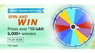 Amazon  Spin And Win Quiz Answers Today l Win 10 Lakh l 9 October 2020