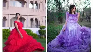 Pre... winding gown 😱#fashion #prewedding #gown 