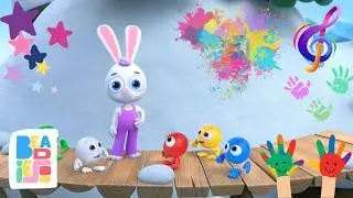 Learn Colors & Move 🐰🎨 | Hoppy Painting Song | Let&rsquo;s Make Music! | Beadies: Early Learning