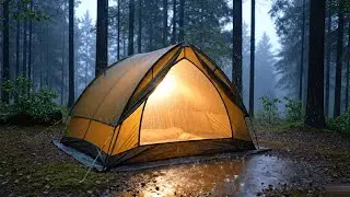 Rainy Night Camping Ambience | Cozy Tent Rain Sounds for Sleeping & Relaxation