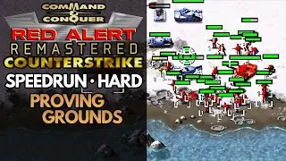 Red Alert Remastered Counterstrike - Soviet Mission 5 - Speedrun (Hard) - Proving Grounds