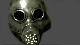 Black Gas Mask Latex Halloween Mask
