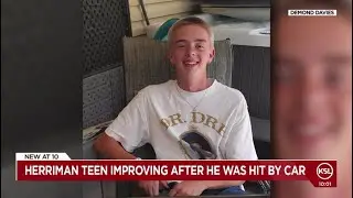 Teen hit by car in Herriman 'showing some signs of improvement,' family member says