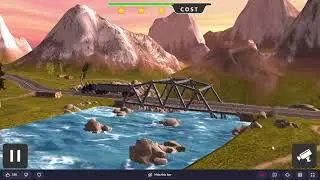 Bridge Builder Simulator | Waterfall level 11