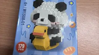 Panda building block UNBOXING ASMR