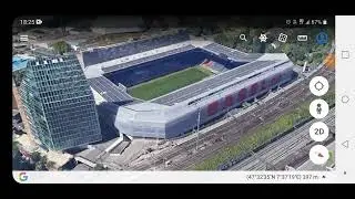 Basel FC Stadium / St. Jakob Park stadium / Switzerland / Google Earth 3D maps