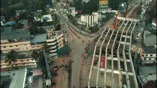 INDIAS largest Elevated highway// Aroor- Thuravoor elevated highway last stage of construction 