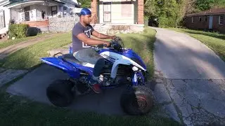 16 Raptor 700 gets new exhaust (Alba Racing) had to take my bike to shop