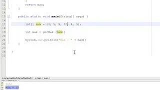 Programming 1 Java - 5.9 Array and Method