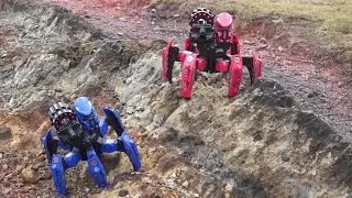 Battle of Robots 6 legged Dart Shooting Armored Battle Robots Full Review