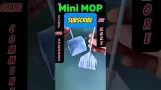 Miniature Paper Broom & Dustpan | DIY |paper craft |#youtubeshorts #diy