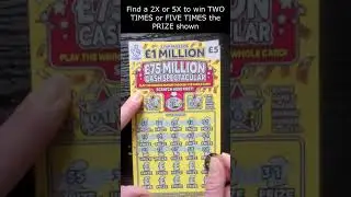 &pound;1 MILLION CASH SPECTACULAR Scratch Card
