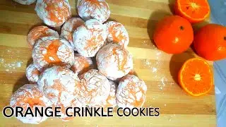 Do u have orange🍊//#Orange crinkle cookies a yummy snack for kids💜❤