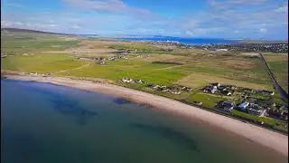 Drone Footage, Scapa Beach, Orkney Islands, Scotland, UK